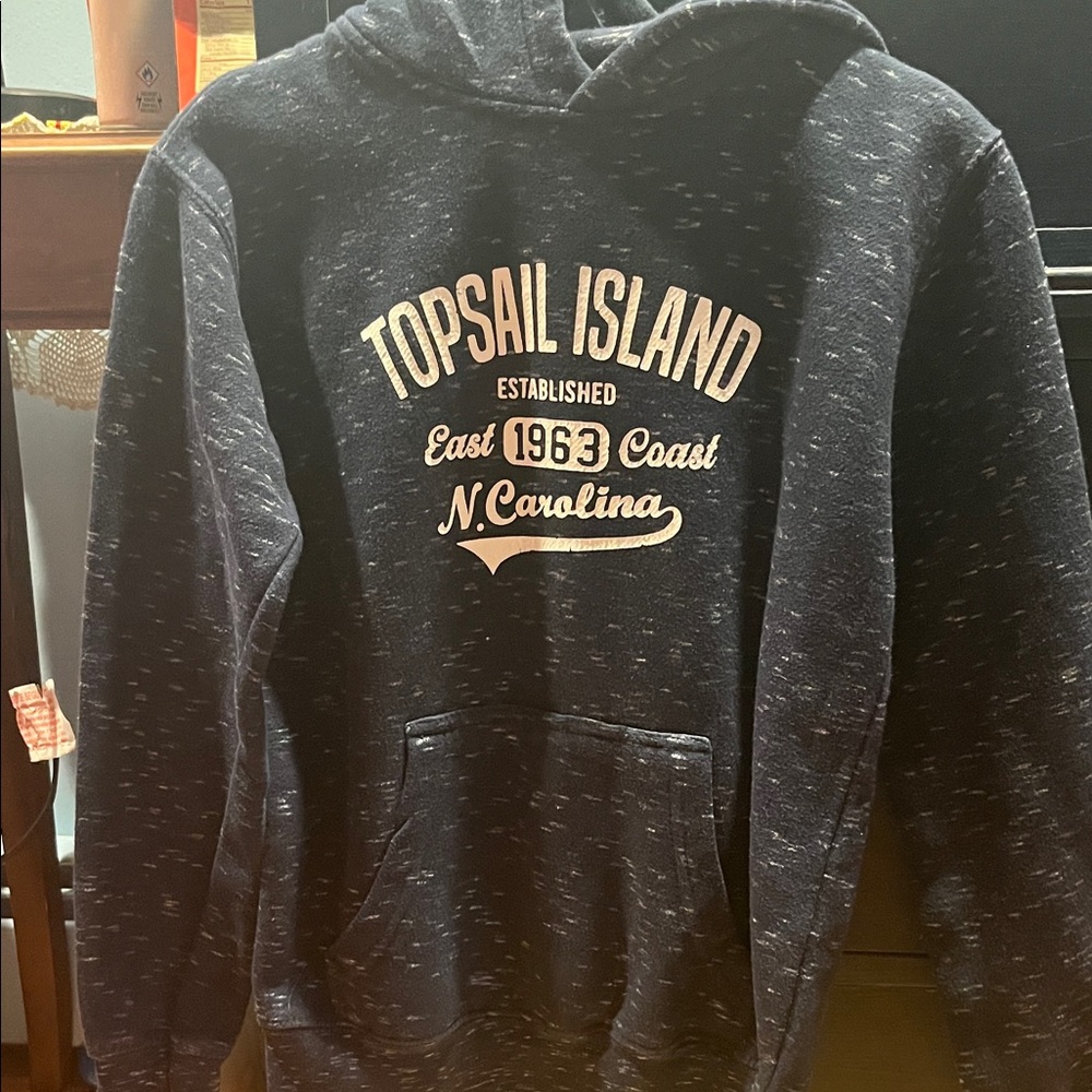 Topsail Island Navy Hoodie